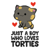 Tortoiseshell Cat Just a Boy Who Loves Torties