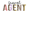 Travel Agent Leopard Print Funny