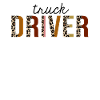 Truck Driver Leopard Print Funny