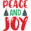 Peace and joy - humour noël