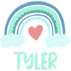 Tyler Name Rainbow Baby