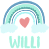 Willi Nom Rainbow Baby