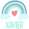 Xavier Name Rainbow Baby