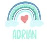 Adrian Name Rainbow Baby