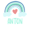 Anton Nom Rainbow Baby
