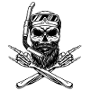Bearded diver Fan of Rock'n Roll