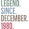 Légende depuis décembre 1980