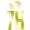 78 Number crown