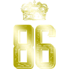 86 Number crown