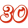 30 ans d’anniversaire Félicitations