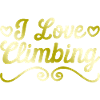 I love climbing