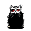 Persian cat graffiti