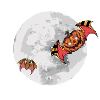 Bat Pumpkin Moon Halloween
