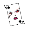 Poker Pik Dame Player Design
