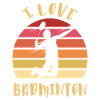 I love Badminton Jump Smash