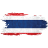 Thailand - National flag, brush effect