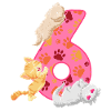 6th Birthday Kitten | Cat Birthday Shirt |