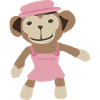 Madame singe Monkey rose