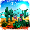 Cactus dans un paysage désertique