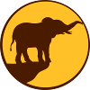 Moon Elephant Cliff Silhouette