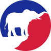 Full Moon Elephant Silhouette Cliff