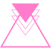 Triangle Rose Abstrait Géométrique