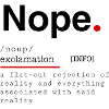Definition "NOPE"