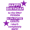 I love clothes / Happy Birthday