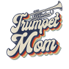 Trompettiste Maman Mère Rétro