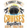 Cruise Ship Vacation Family Retro