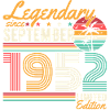 Légendaire Septembre Né 1952 Anniversaire
