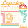 Légendaire Septembre Né 1967 Anniversaire