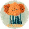 automne Trees_Circle