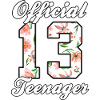 13e anniversaire - Adolescente officielle