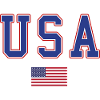 usa flag font