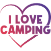 I love camping heart