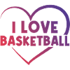 I love basketball heart