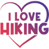 I love hiking heart
