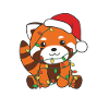 Rød panda Jul Vinter Dyr Rød panda