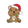 Quokka Christmas Winter Animals Quokkas