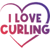 I love curling heart