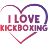 I love kick boxing heart