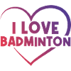 I love badminton