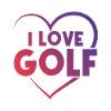 I love golf heart