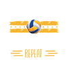 Eat sleep volleyball repeat
