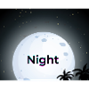 THE NIGHT - TREE - MOON