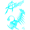 "anartiste" bleu