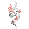 Tatouage Serpent Blanc