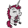 Boba Tee trinkendes Einhorn