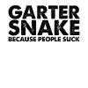 People suck garter snake